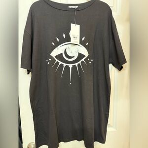 ISHIKI DRESS - ALL SEEING EYE - BLACK by Amvi Collection- sz medium- NWT